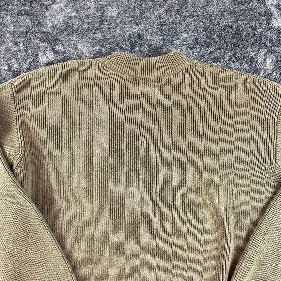 SOLD Vtg LL Bean Fisherman Heavy Knitted Sweater Half Button Pullover Men's XL - Picture 8 of 10